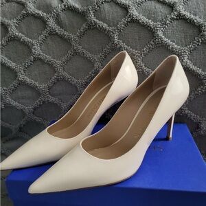 Stuart weitzman cream pumps heels